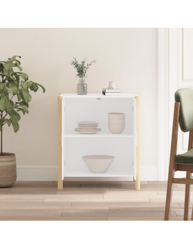 Credenza Bianca 62x38x70 cm in Legno Multistrato