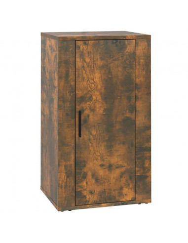 Credenza Rovere Fumo 40x33x70 cm in Legno Multistrato