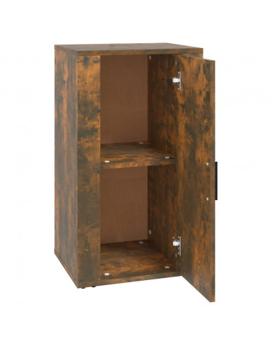 Credenza Rovere Fumo 40x33x70 cm in Legno Multistrato