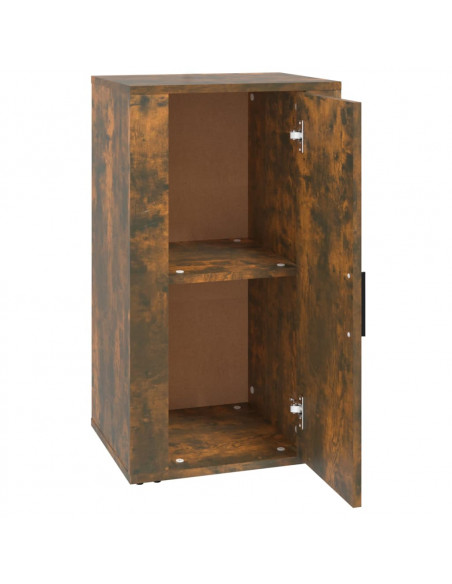 Credenza Rovere Fumo 40x33x70 cm in Legno Multistrato