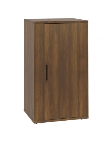 Credenza Rovere Marrone 40x33x70 cm in Legno Multistrato