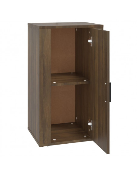 Credenza Rovere Marrone 40x33x70 cm in Legno Multistrato