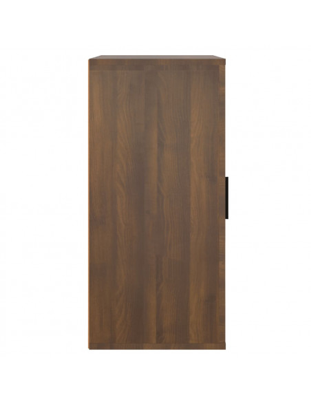 Credenza Rovere Marrone 40x33x70 cm in Legno Multistrato