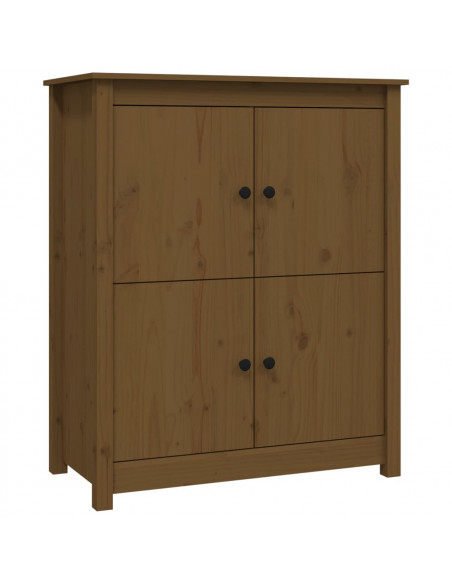 Credenza Miele 83x41,5x100 cm in Legno Massello di Pino
