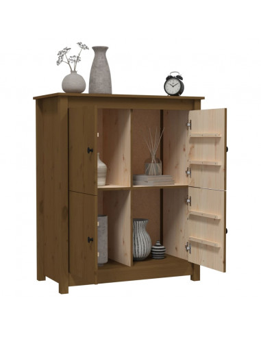 Credenza Miele 83x41,5x100 cm in Legno Massello di Pino