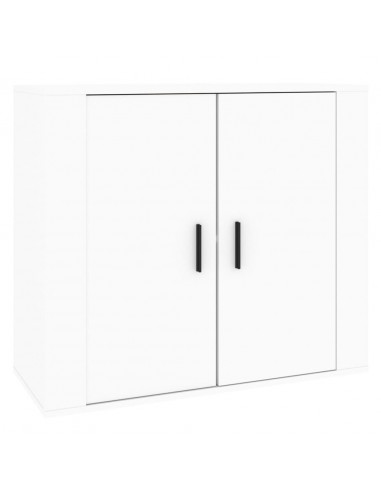 Credenza Bianca 80x33x70 cm in Legno Multistrato