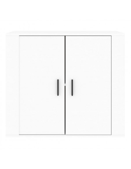 Credenza Bianca 80x33x70 cm in Legno Multistrato