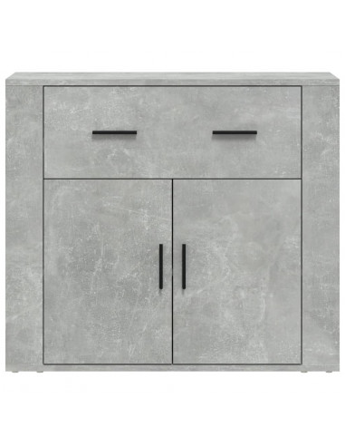 Credenza Grigio Cemento 80x33x70 cm in Legno Multistrato