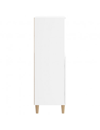 Credenza Alta Bianca 60x36x110 cm in Legno Multistrato