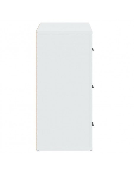 Credenza Bianca 80x33x70 cm in Legno Multistrato