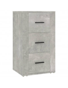 Credenza Grigio Cemento 40x33x70 cm in Legno Multistrato 2