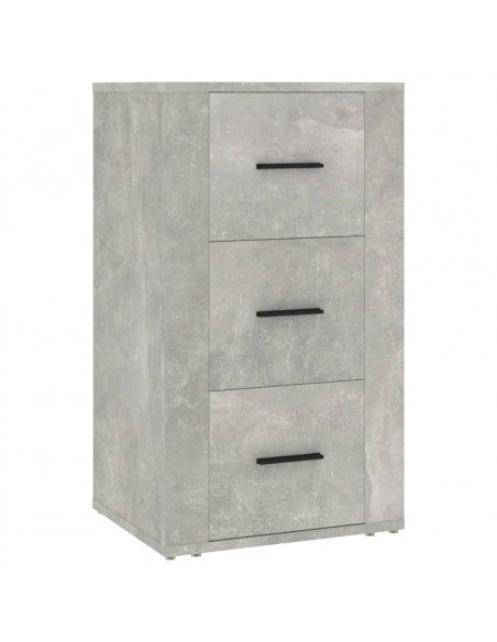 Credenza Grigio Cemento 40x33x70 cm in Legno Multistrato