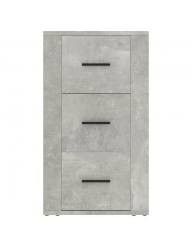 Credenza Grigio Cemento 40x33x70 cm in Legno Multistrato