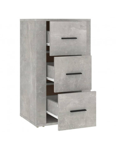 Credenza Grigio Cemento 40x33x70 cm in Legno Multistrato
