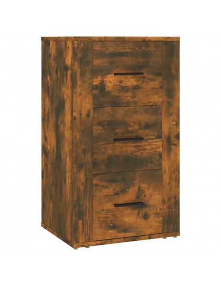 Credenza Rovere Fumo 40x33x70 cm in Legno Multistrato