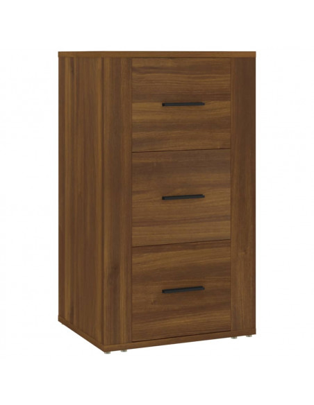 Credenza Rovere Marrone 40x33x70 cm in Legno Multistrato