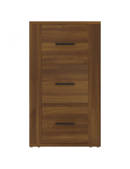 Credenza Rovere Marrone 40x33x70 cm in Legno Multistrato