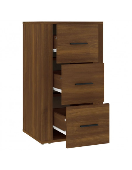 Credenza Rovere Marrone 40x33x70 cm in Legno Multistrato