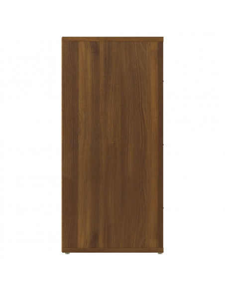 Credenza Rovere Marrone 40x33x70 cm in Legno Multistrato