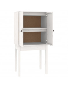 Credenza Bianca 60x40x120 cm in Legno Massello di Pino 2