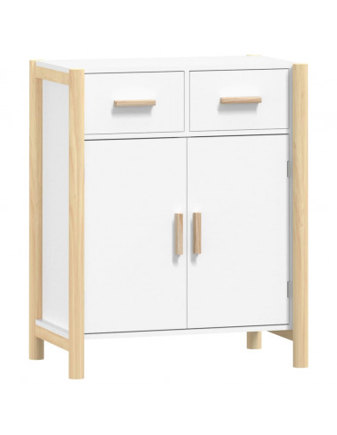 Credenza Bianca 62x38x75 cm in Legno Multistrato