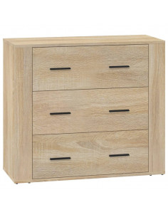 Credenza Rovere Sonoma 80x33x70 cm in Legno Multistrato 2