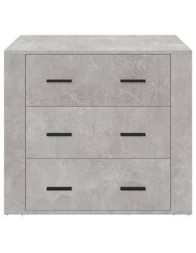 Credenza Grigio Cemento 80x33x70 cm in Legno Multistrato