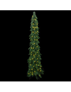 Albero di Natale Artificiale Preilluminato con 130 LED 210 cm 2