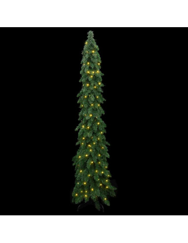 Albero di Natale Artificiale Preilluminato con 130 LED 210 cm