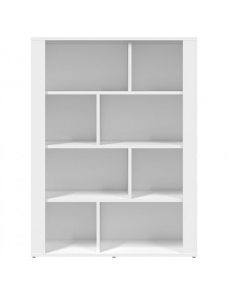 Credenza Bianca 80x30x106 cm in Legno Multistrato