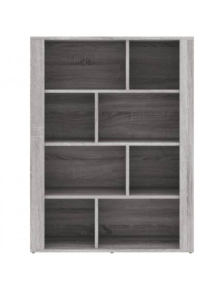Credenza Grigio Sonoma 80x30x106 cm in Legno Multistrato
