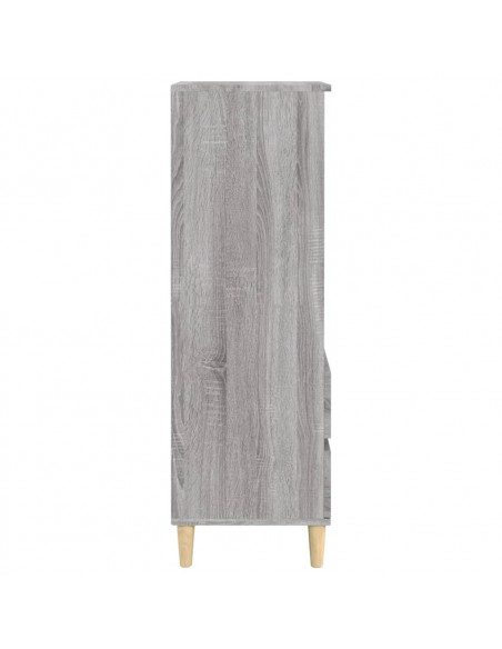 Credenza Grigio Sonoma 40x36x110 cm in Legno Multistrato