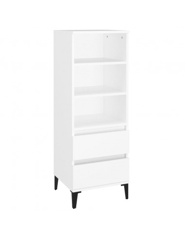 Credenza Bianco 40x36x110 cm in Legno Multistrato