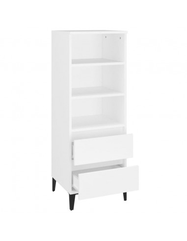 Credenza Bianco 40x36x110 cm in Legno Multistrato