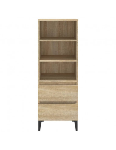 Credenza Rovere Sonoma 40x36x110 cm in Legno Multistrato