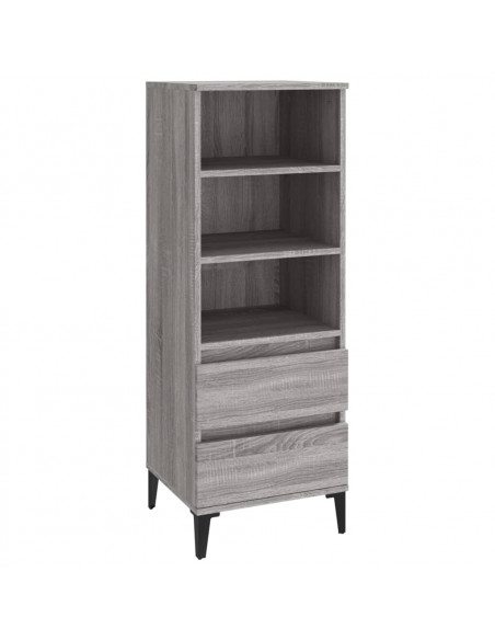 Credenza Grigio Sonoma 40x36x110 cm in Legno Multistrato