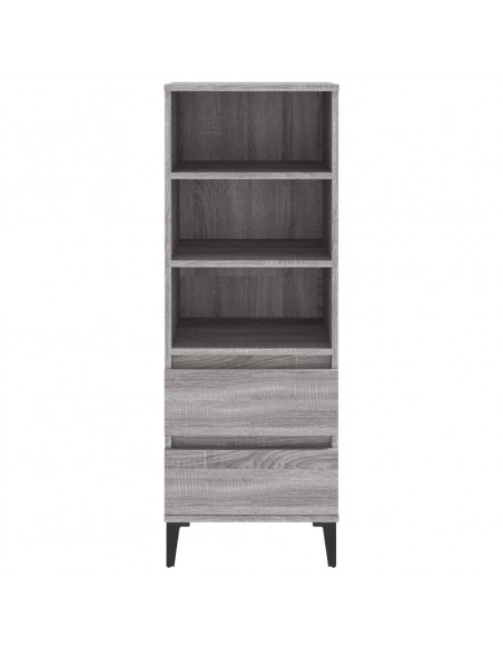 Credenza Grigio Sonoma 40x36x110 cm in Legno Multistrato