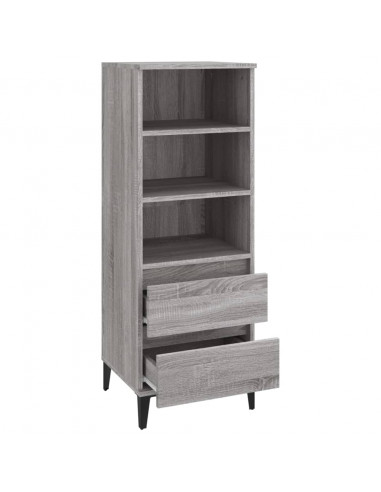 Credenza Grigio Sonoma 40x36x110 cm in Legno Multistrato