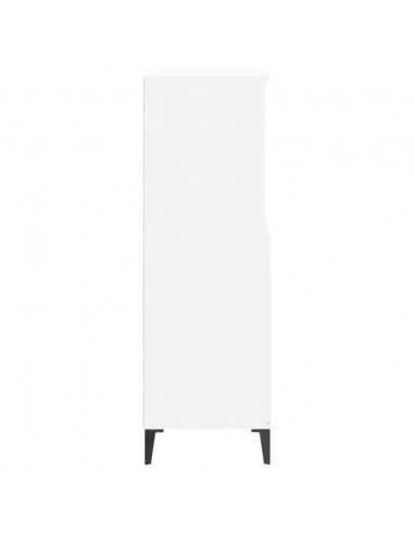 Credenza Alta Bianca 60x36x110 cm in Legno Multistrato