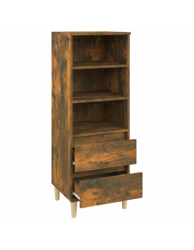 Credenza Rovere Fumo 40x36x110 cm in Legno Multistrato