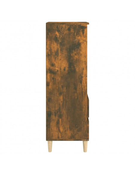 Credenza Rovere Fumo 40x36x110 cm in Legno Multistrato