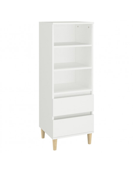 Credenza Bianco 40x36x110 cm in Legno Multistrato