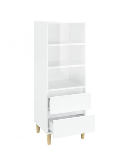 Credenza Bianco 40x36x110 cm in Legno Multistrato