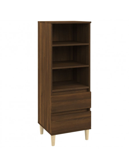 Credenza Rovere Marrone 40x36x110 cm in Legno Multistrato