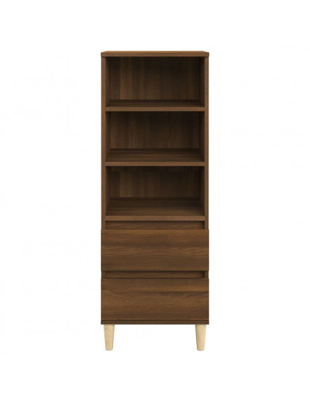 Credenza Rovere Marrone 40x36x110 cm in Legno Multistrato