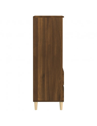 Credenza Rovere Marrone 40x36x110 cm in Legno Multistrato