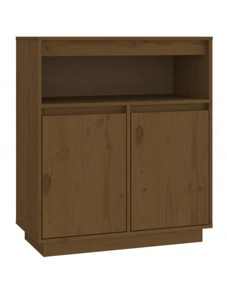 Credenza Miele 70x34x80 cm in Legno Massello di Pino