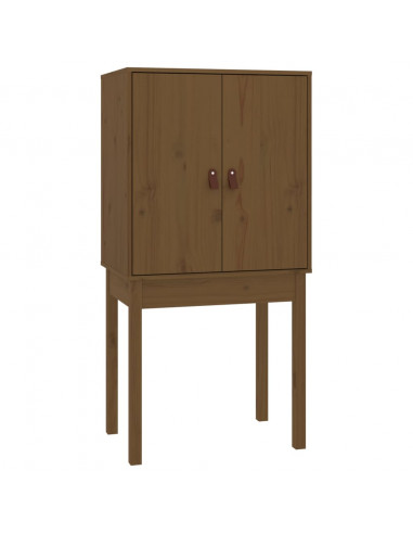 Credenza Miele 60x40x120 cm in Legno Massello di Pino