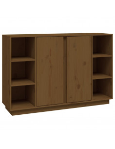 Credenza Miele 120x35x80 cm in Legno Massello di Pino 2