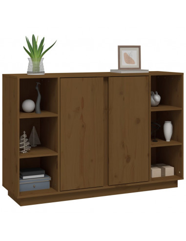 Credenza Miele 120x35x80 cm in Legno Massello di Pino